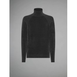 Pull Rrd Velvet Col Roulé Gris | Lanza Vienne