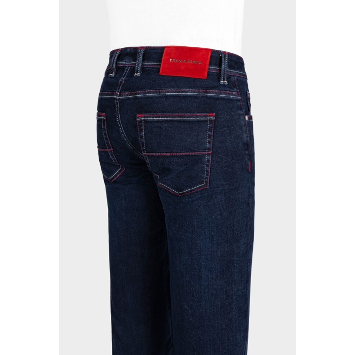 Jeans Tramarossa Brut Plaque Rouge | Lanza Vienne